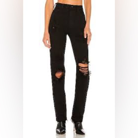 We The Free Denim - Free People We the Free Curvy distressed straight leg OOS size 28 Ike new